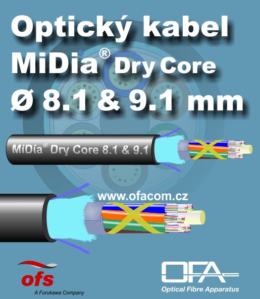 Optický kabel LT s 96 vlákny