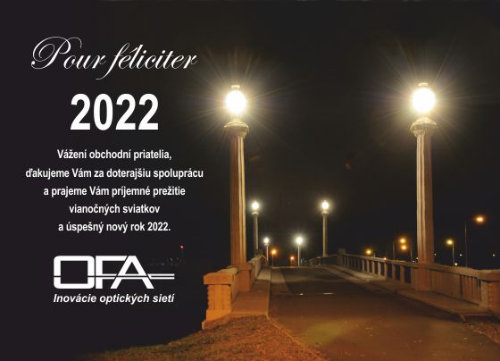 Pour féliciter 2022 OFA s.r.o. - historický most přes řeku v Plzni.