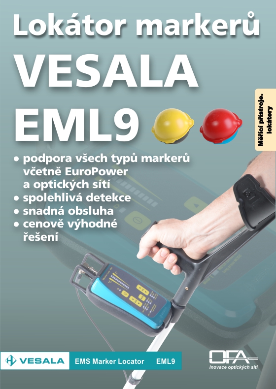 KATALÓGOVÝ LIST - Lokátor markerov VESALA EML9 vrátanie EuroPower a optických sietí..