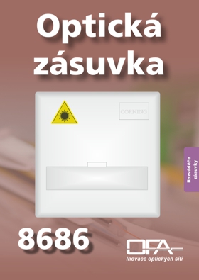 Optická zásuvka 8686 pro 4 SC konektory - katalogový list.