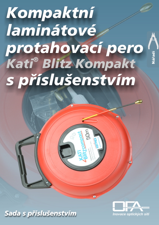 Katalogoý list - kompaktní laminatové kabelové protahovací pero Katimex Kati Blitz.