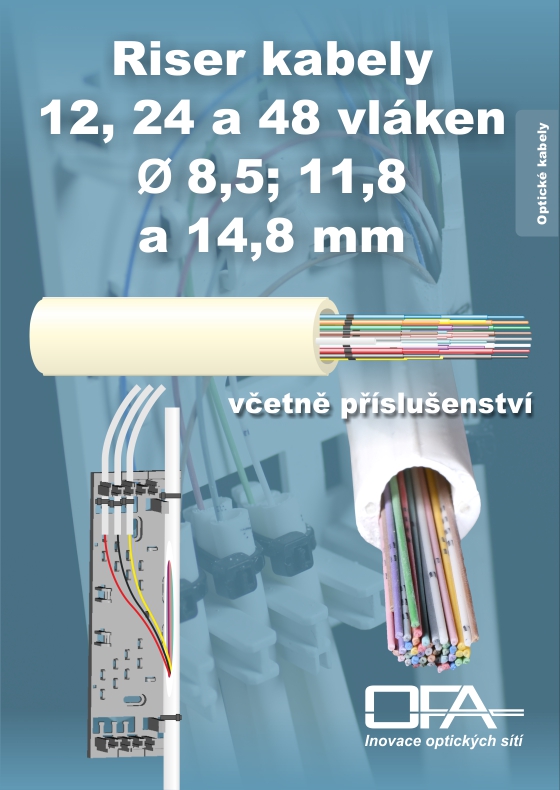 Vnitřní optický riser kabel (PBMM)pro postupné připojování zákazníků OFARISER.